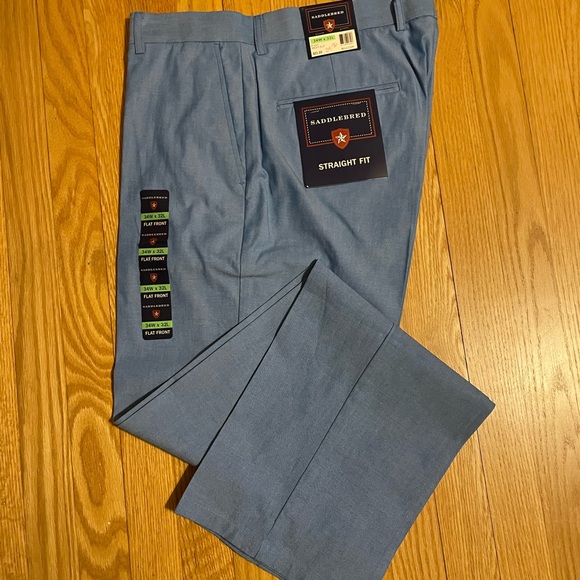 Saddlebred Other - Saddlebred Straight Fit Men’s Dress Pants — Light Blue